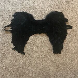 Black Feather Angel Wings